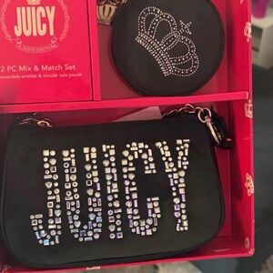 Juicy Couture Black and Silver Embellished Set